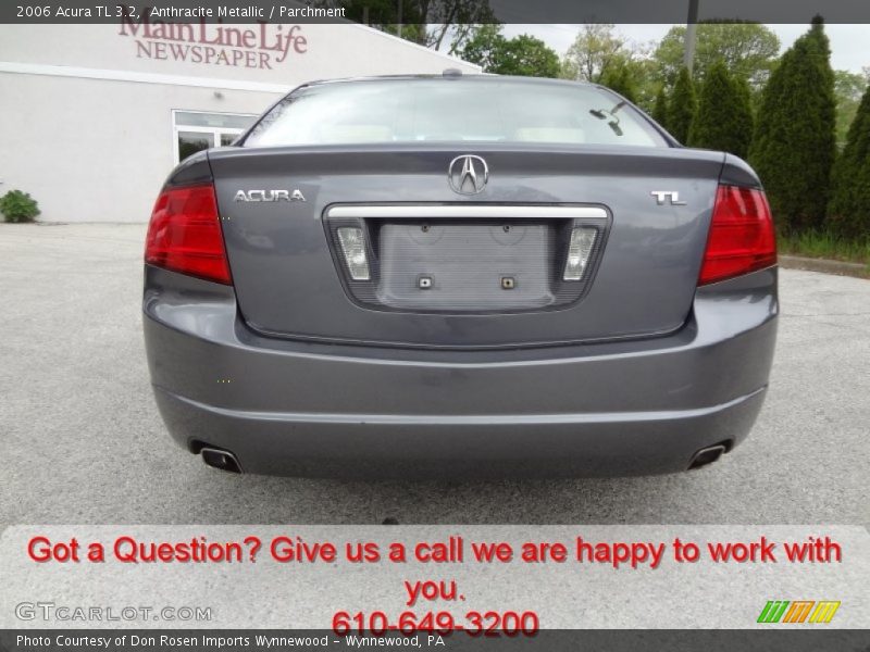 Anthracite Metallic / Parchment 2006 Acura TL 3.2
