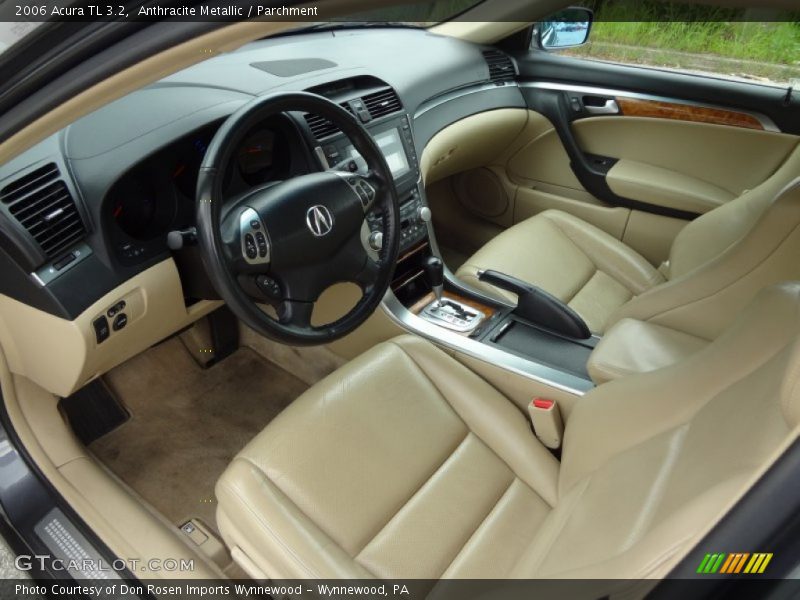 Anthracite Metallic / Parchment 2006 Acura TL 3.2