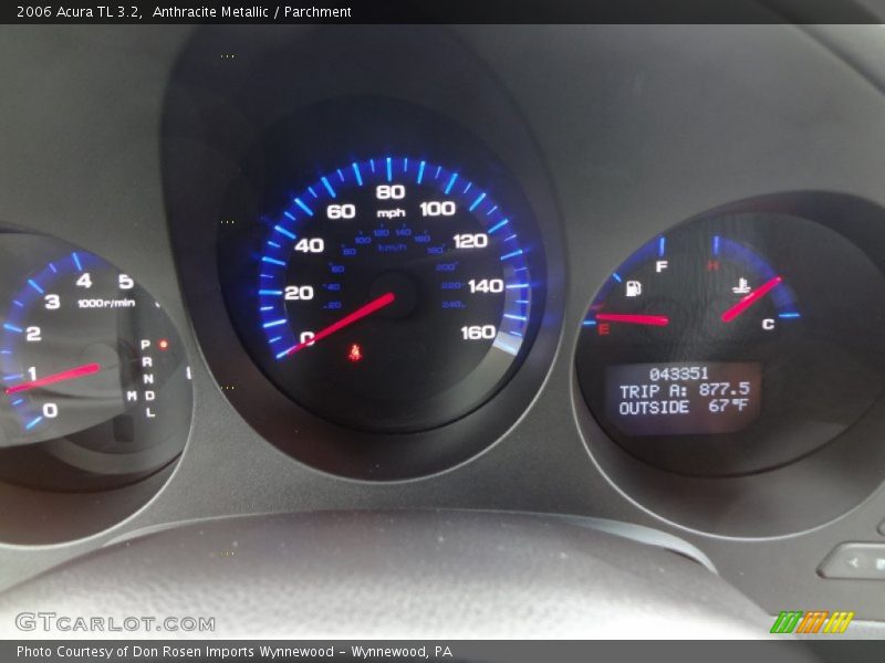 Anthracite Metallic / Parchment 2006 Acura TL 3.2