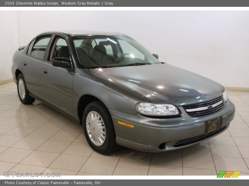 Medium Gray Metallic / Gray 2003 Chevrolet Malibu Sedan