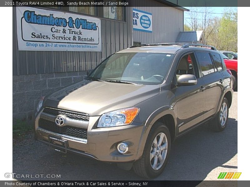 Sandy Beach Metallic / Sand Beige 2011 Toyota RAV4 Limited 4WD