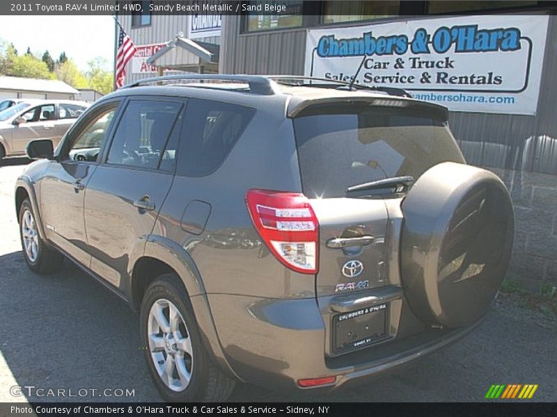 Sandy Beach Metallic / Sand Beige 2011 Toyota RAV4 Limited 4WD