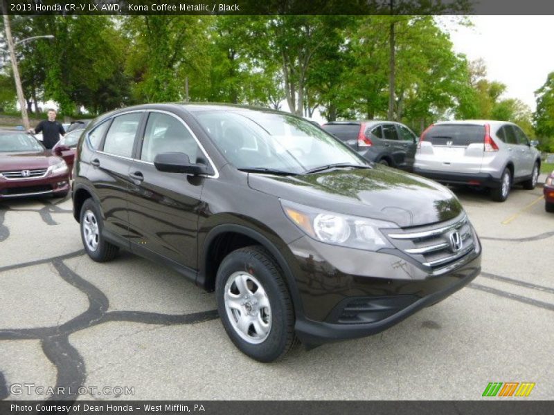 Kona Coffee Metallic / Black 2013 Honda CR-V LX AWD