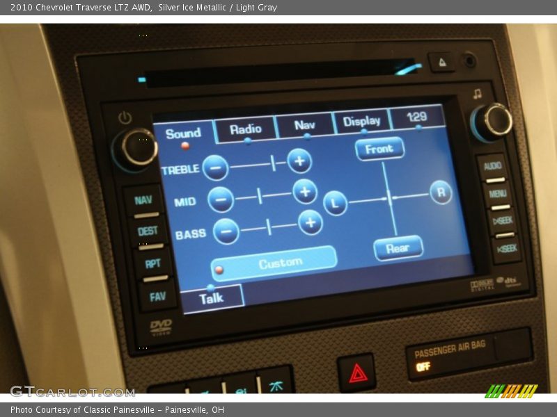 Silver Ice Metallic / Light Gray 2010 Chevrolet Traverse LTZ AWD