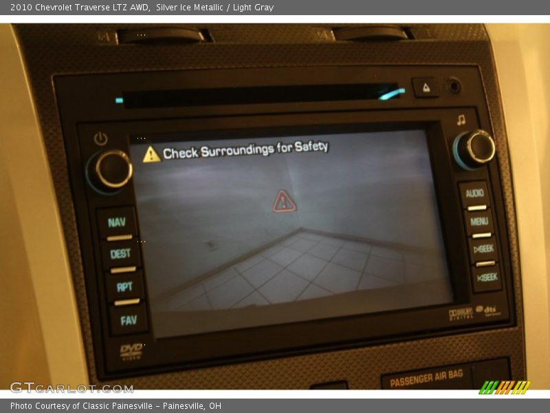 Silver Ice Metallic / Light Gray 2010 Chevrolet Traverse LTZ AWD