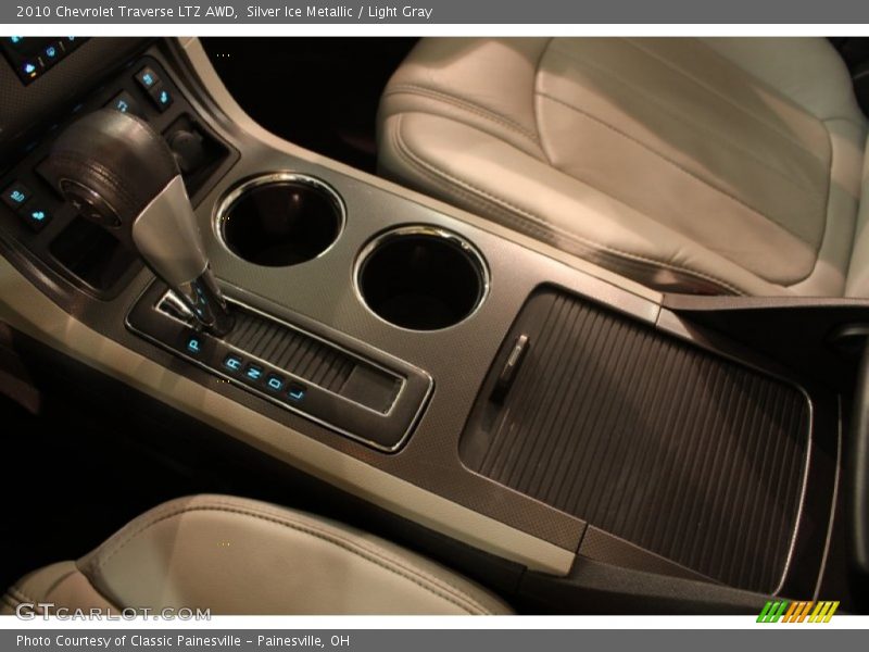 Silver Ice Metallic / Light Gray 2010 Chevrolet Traverse LTZ AWD