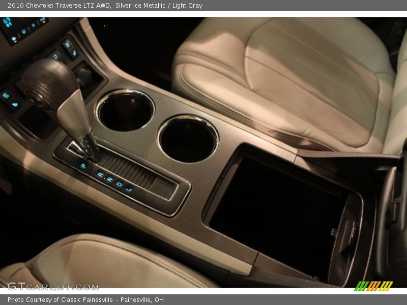 Silver Ice Metallic / Light Gray 2010 Chevrolet Traverse LTZ AWD