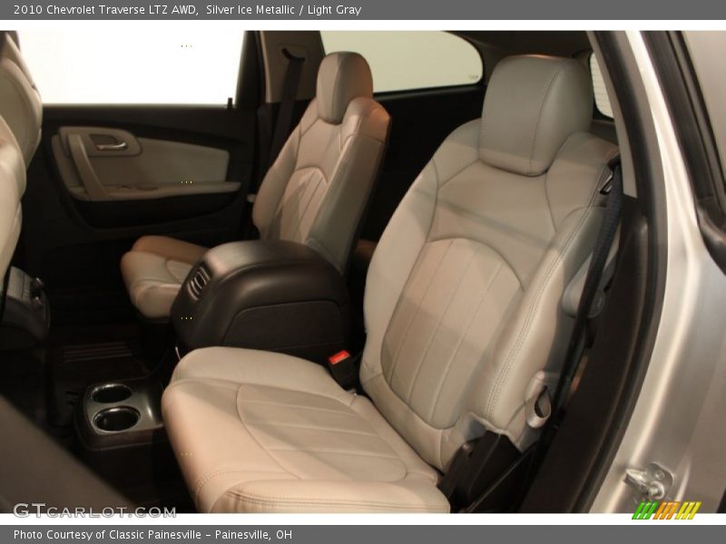 Silver Ice Metallic / Light Gray 2010 Chevrolet Traverse LTZ AWD