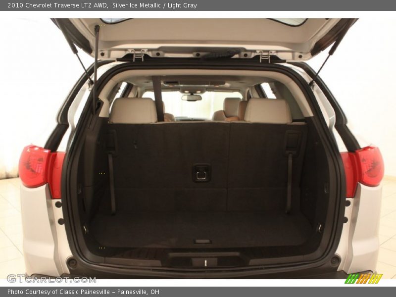 Silver Ice Metallic / Light Gray 2010 Chevrolet Traverse LTZ AWD