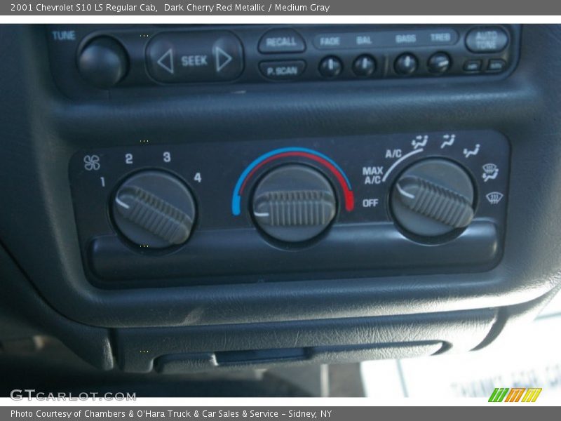 Dark Cherry Red Metallic / Medium Gray 2001 Chevrolet S10 LS Regular Cab
