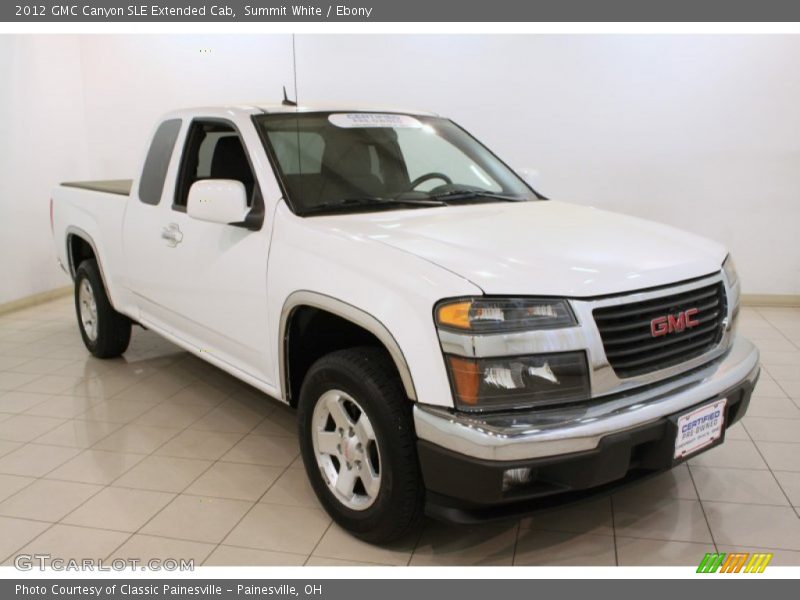 Summit White / Ebony 2012 GMC Canyon SLE Extended Cab