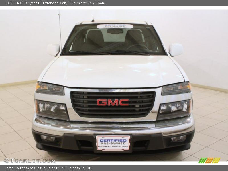Summit White / Ebony 2012 GMC Canyon SLE Extended Cab