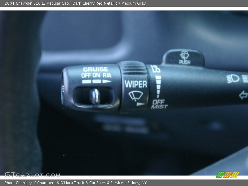 Dark Cherry Red Metallic / Medium Gray 2001 Chevrolet S10 LS Regular Cab