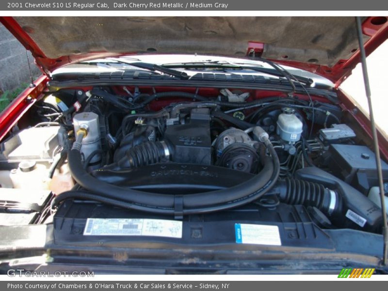 Dark Cherry Red Metallic / Medium Gray 2001 Chevrolet S10 LS Regular Cab