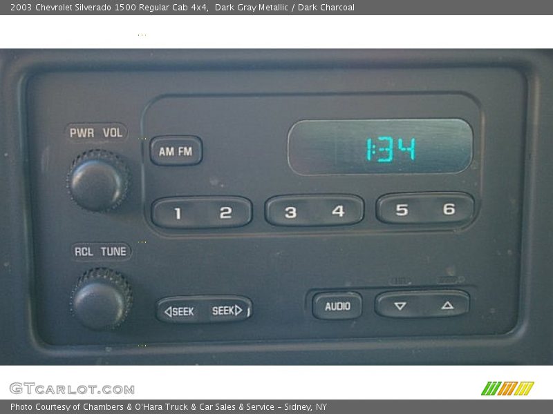 Dark Gray Metallic / Dark Charcoal 2003 Chevrolet Silverado 1500 Regular Cab 4x4