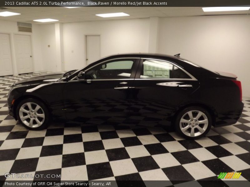 Black Raven / Morello Red/Jet Black Accents 2013 Cadillac ATS 2.0L Turbo Performance