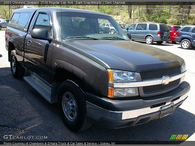 Dark Gray Metallic / Dark Charcoal 2003 Chevrolet Silverado 1500 Regular Cab 4x4