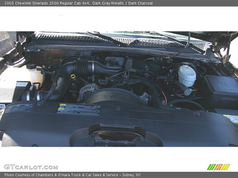 Dark Gray Metallic / Dark Charcoal 2003 Chevrolet Silverado 1500 Regular Cab 4x4