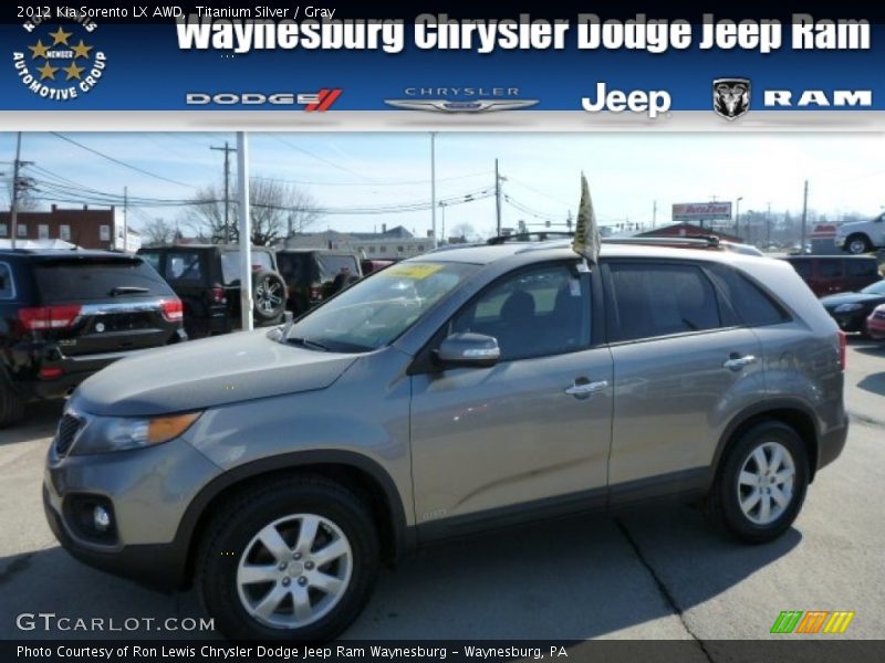 Titanium Silver / Gray 2012 Kia Sorento LX AWD