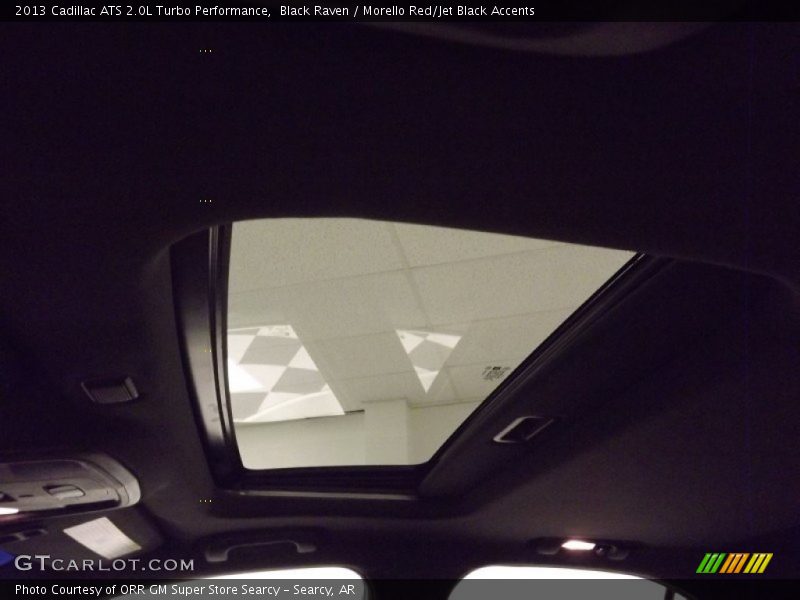 Black Raven / Morello Red/Jet Black Accents 2013 Cadillac ATS 2.0L Turbo Performance