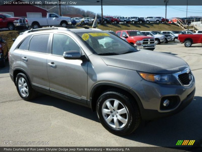 Titanium Silver / Gray 2012 Kia Sorento LX AWD