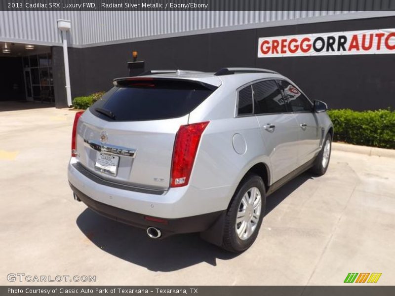 Radiant Silver Metallic / Ebony/Ebony 2013 Cadillac SRX Luxury FWD