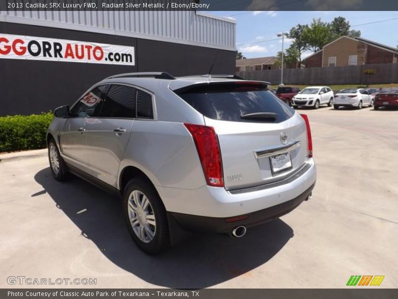 Radiant Silver Metallic / Ebony/Ebony 2013 Cadillac SRX Luxury FWD