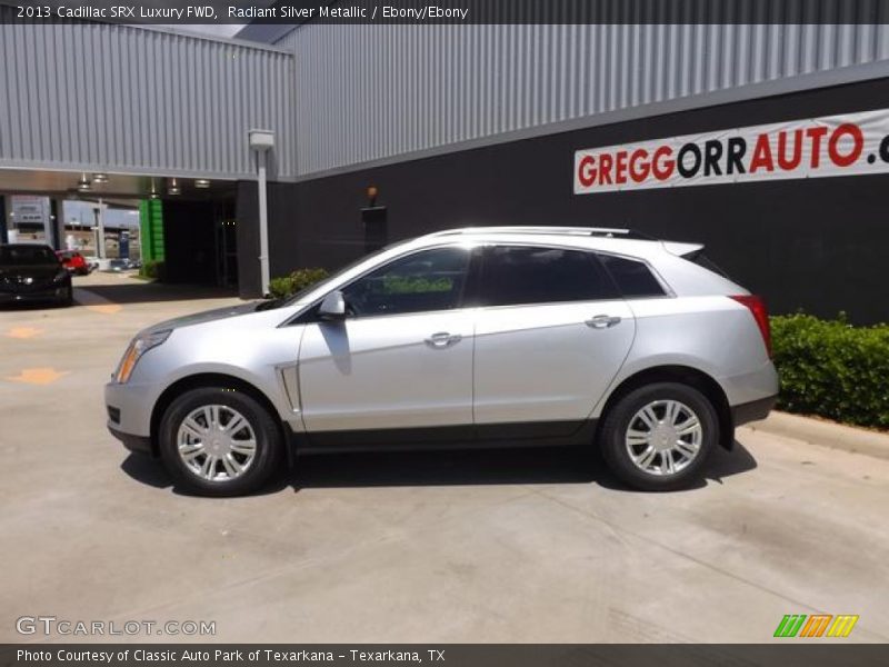 Radiant Silver Metallic / Ebony/Ebony 2013 Cadillac SRX Luxury FWD