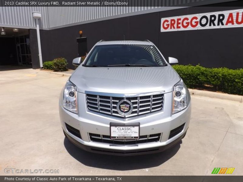 Radiant Silver Metallic / Ebony/Ebony 2013 Cadillac SRX Luxury FWD