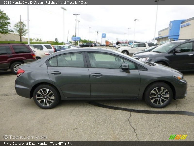 Polished Metal Metallic / Gray 2013 Honda Civic EX Sedan