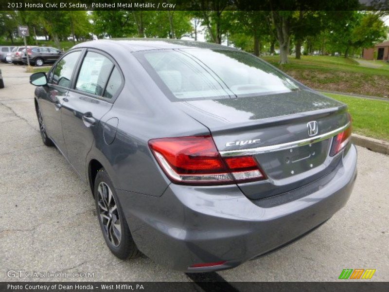 Polished Metal Metallic / Gray 2013 Honda Civic EX Sedan