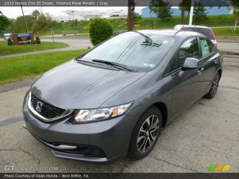 Polished Metal Metallic / Gray 2013 Honda Civic EX Sedan