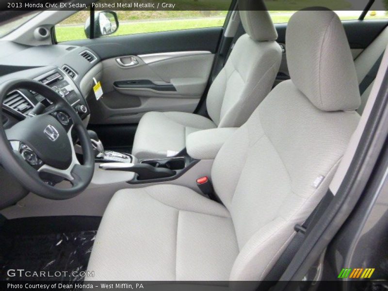 Polished Metal Metallic / Gray 2013 Honda Civic EX Sedan
