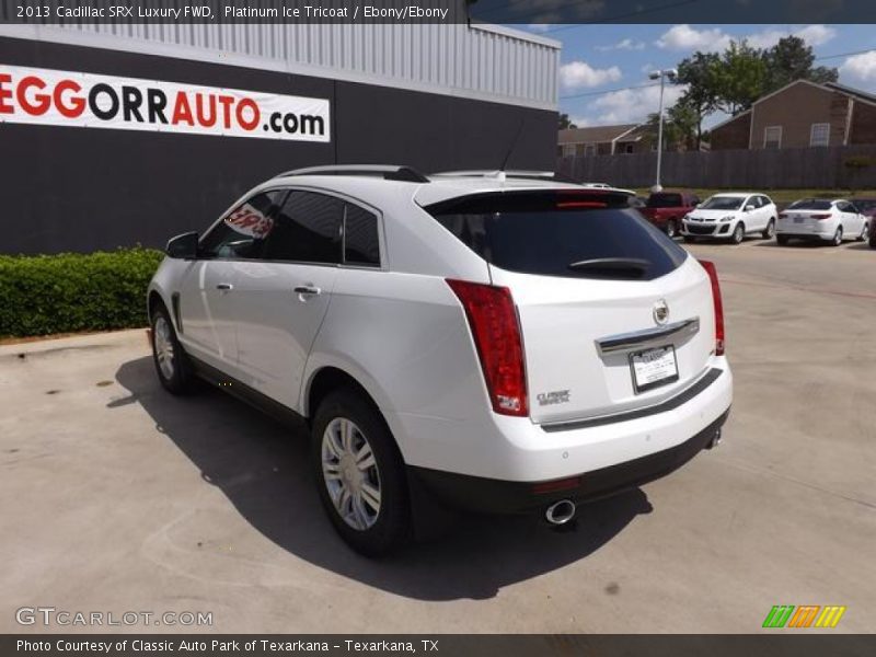 Platinum Ice Tricoat / Ebony/Ebony 2013 Cadillac SRX Luxury FWD