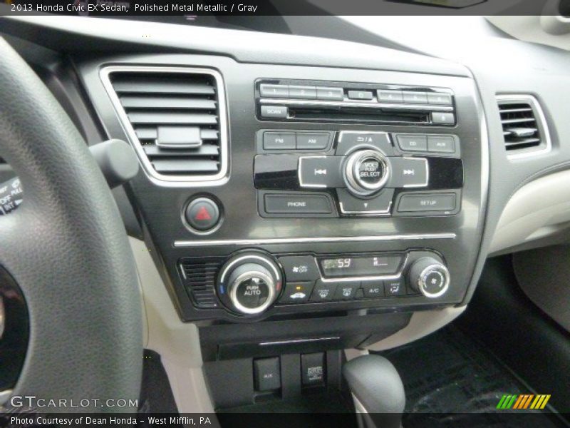 Polished Metal Metallic / Gray 2013 Honda Civic EX Sedan