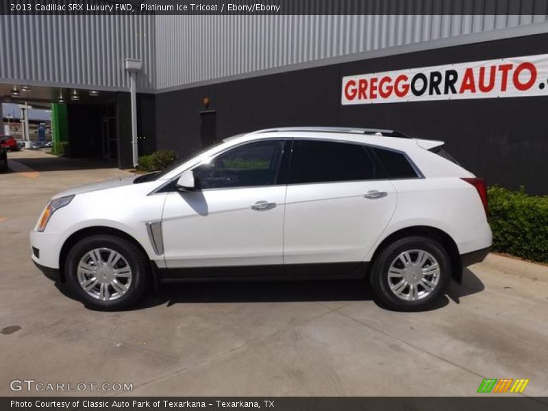 Platinum Ice Tricoat / Ebony/Ebony 2013 Cadillac SRX Luxury FWD
