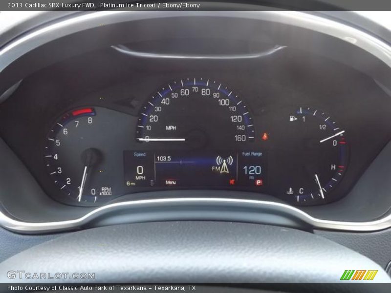Platinum Ice Tricoat / Ebony/Ebony 2013 Cadillac SRX Luxury FWD