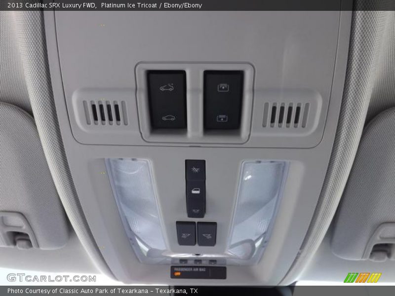 Platinum Ice Tricoat / Ebony/Ebony 2013 Cadillac SRX Luxury FWD