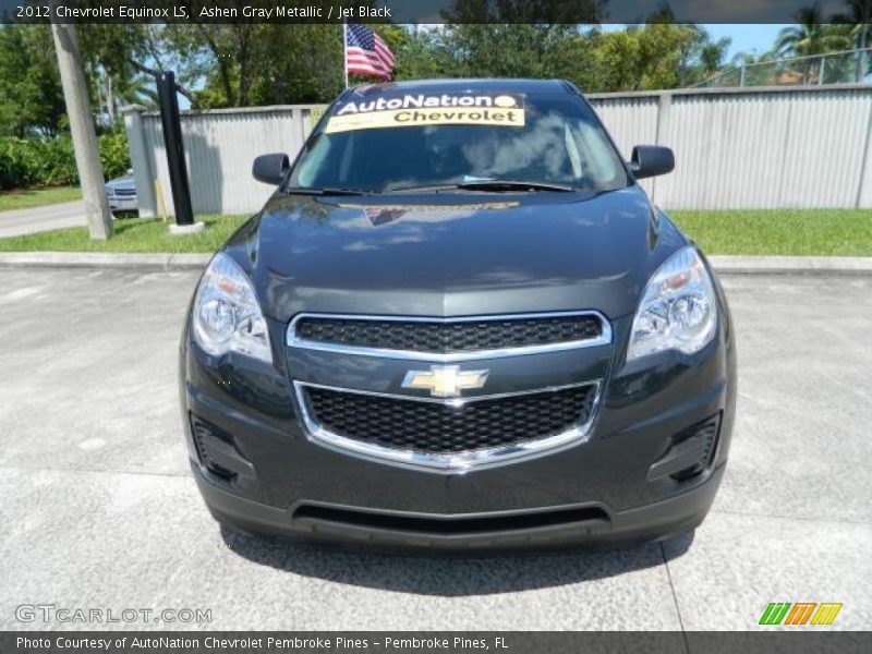 Ashen Gray Metallic / Jet Black 2012 Chevrolet Equinox LS