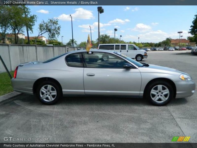 Silverstone Metallic / Ebony Black 2007 Chevrolet Monte Carlo LS