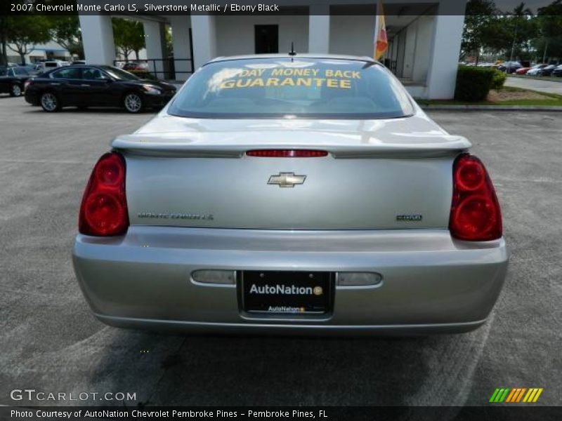 Silverstone Metallic / Ebony Black 2007 Chevrolet Monte Carlo LS