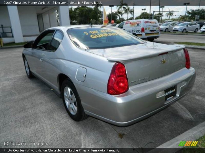 Silverstone Metallic / Ebony Black 2007 Chevrolet Monte Carlo LS
