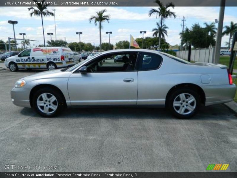 Silverstone Metallic / Ebony Black 2007 Chevrolet Monte Carlo LS