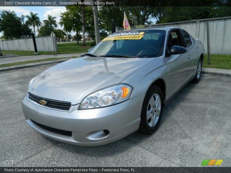 Silverstone Metallic / Ebony Black 2007 Chevrolet Monte Carlo LS