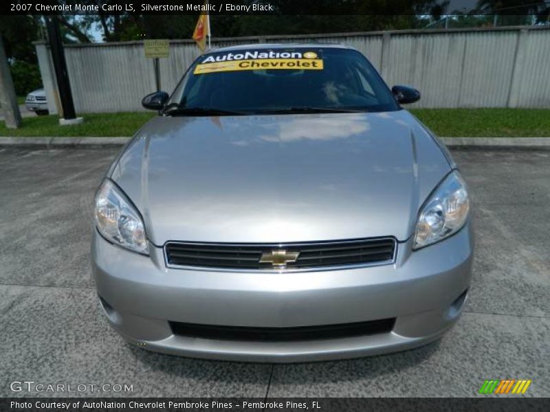 Silverstone Metallic / Ebony Black 2007 Chevrolet Monte Carlo LS