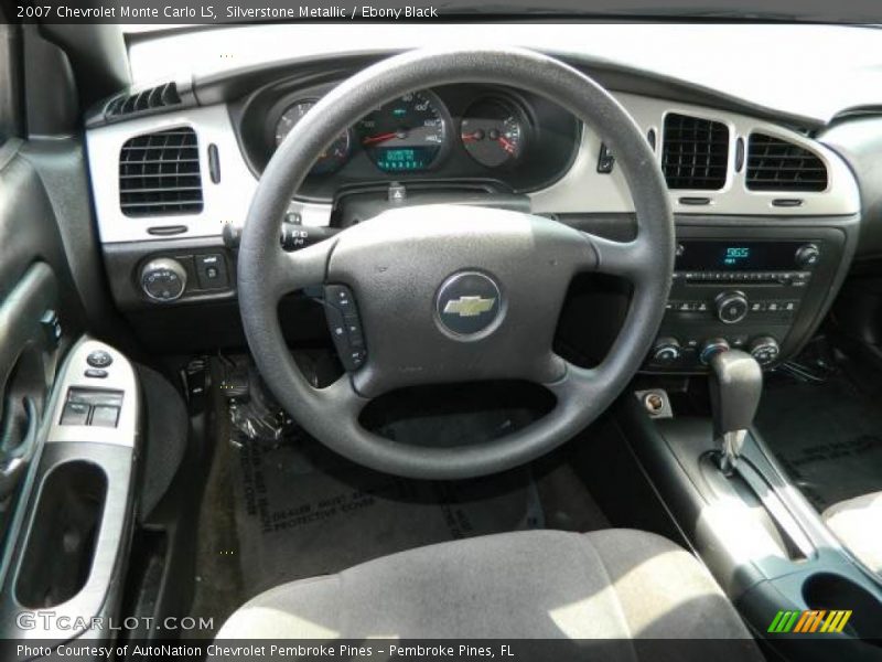 Silverstone Metallic / Ebony Black 2007 Chevrolet Monte Carlo LS