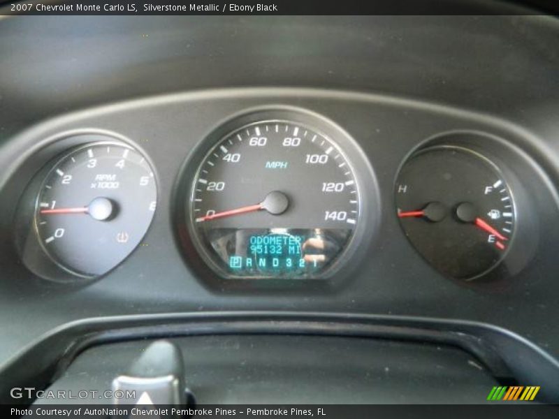 Silverstone Metallic / Ebony Black 2007 Chevrolet Monte Carlo LS