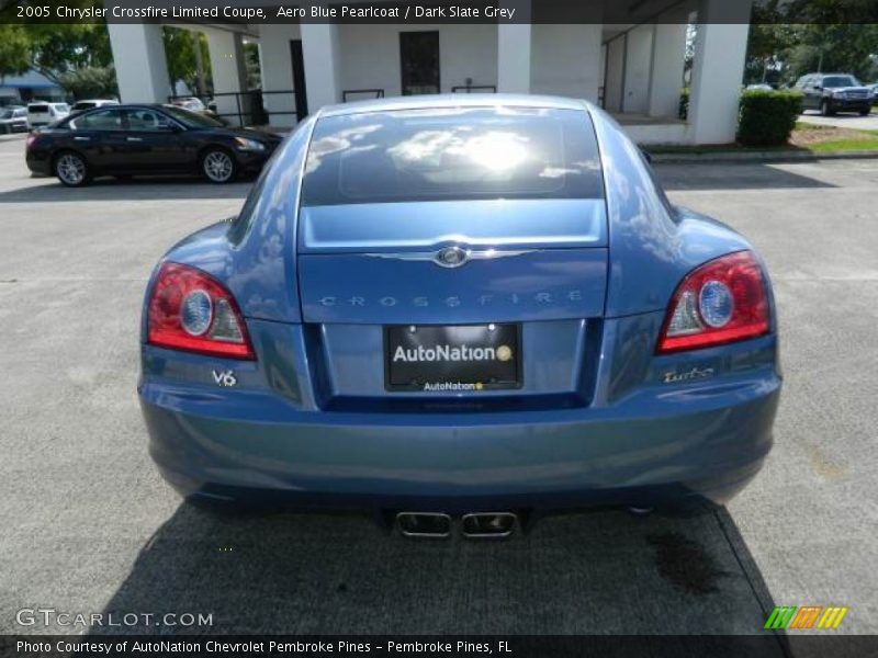 Aero Blue Pearlcoat / Dark Slate Grey 2005 Chrysler Crossfire Limited Coupe