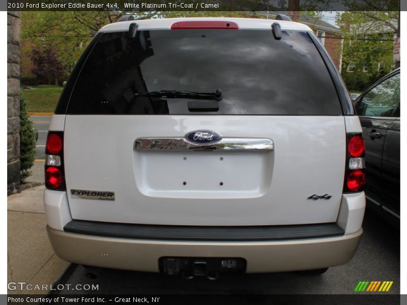 White Platinum Tri-Coat / Camel 2010 Ford Explorer Eddie Bauer 4x4