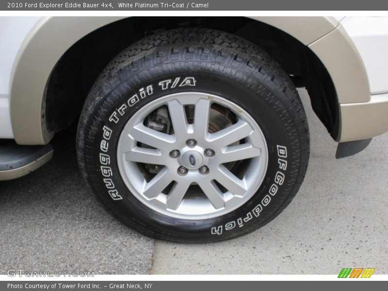 White Platinum Tri-Coat / Camel 2010 Ford Explorer Eddie Bauer 4x4
